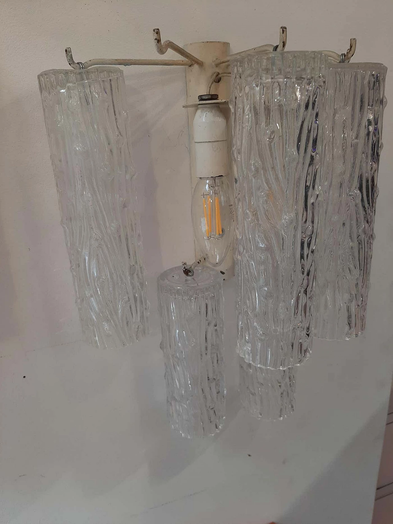 Coppia di lampada da parete di Toni Zuccheri per Venini, anni '60 10