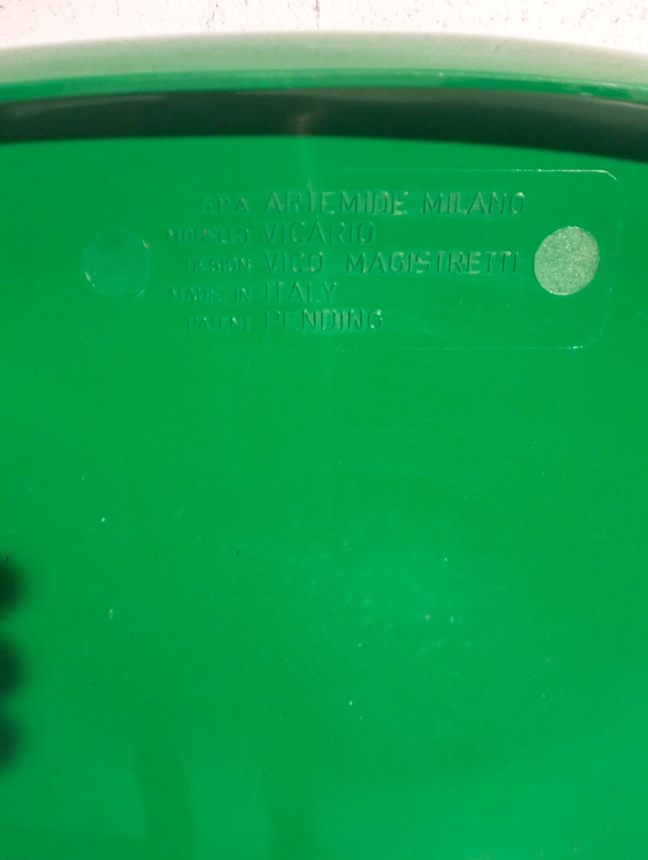 Poltrona verde Vicario di Vico Magistretti per Artemide, anni '70 11