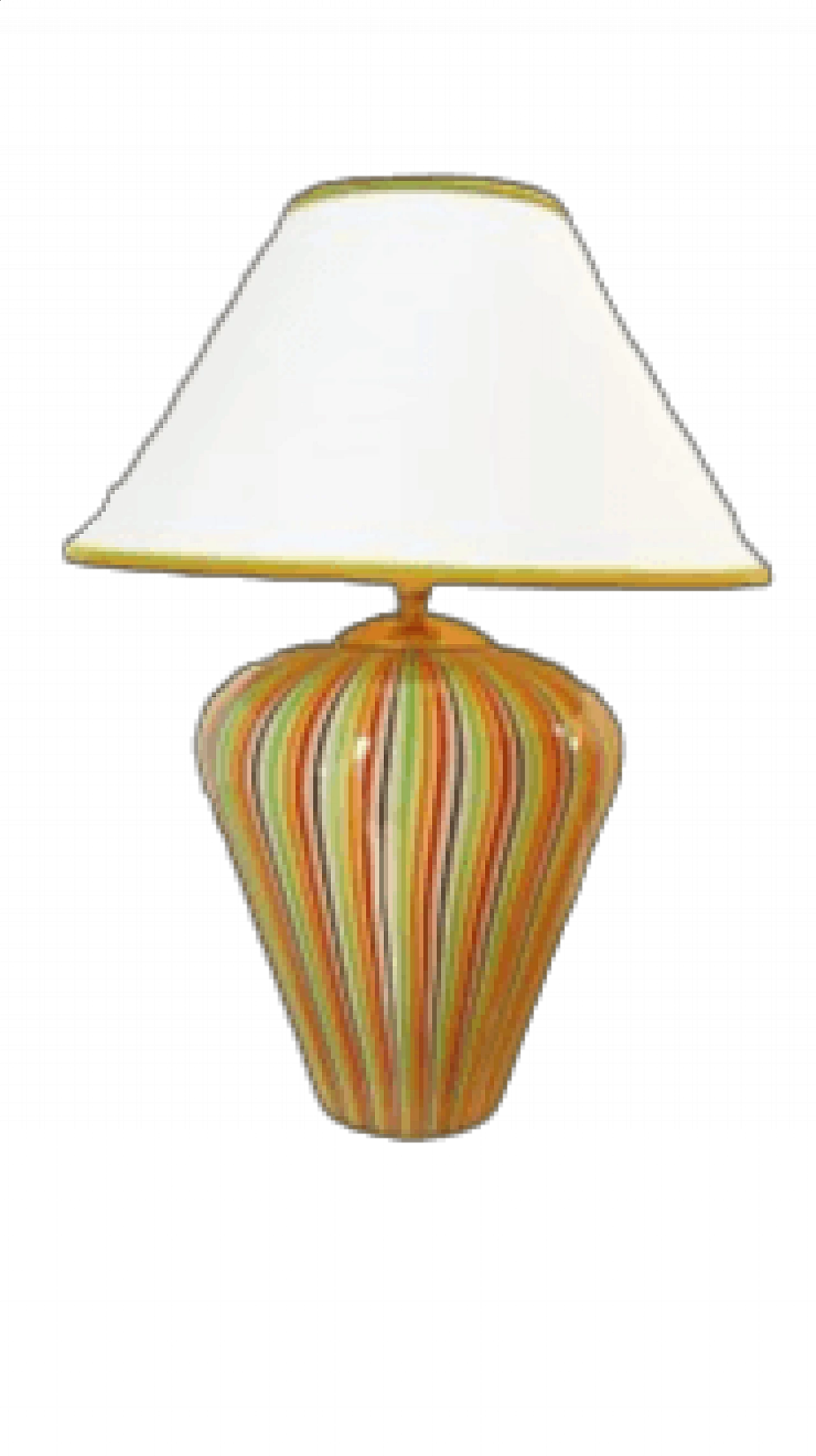 Lampada da tavolo in vetro di Murano multicolore, anni '80 22