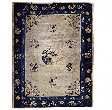 Chinese wool Peking rug, early 20th century