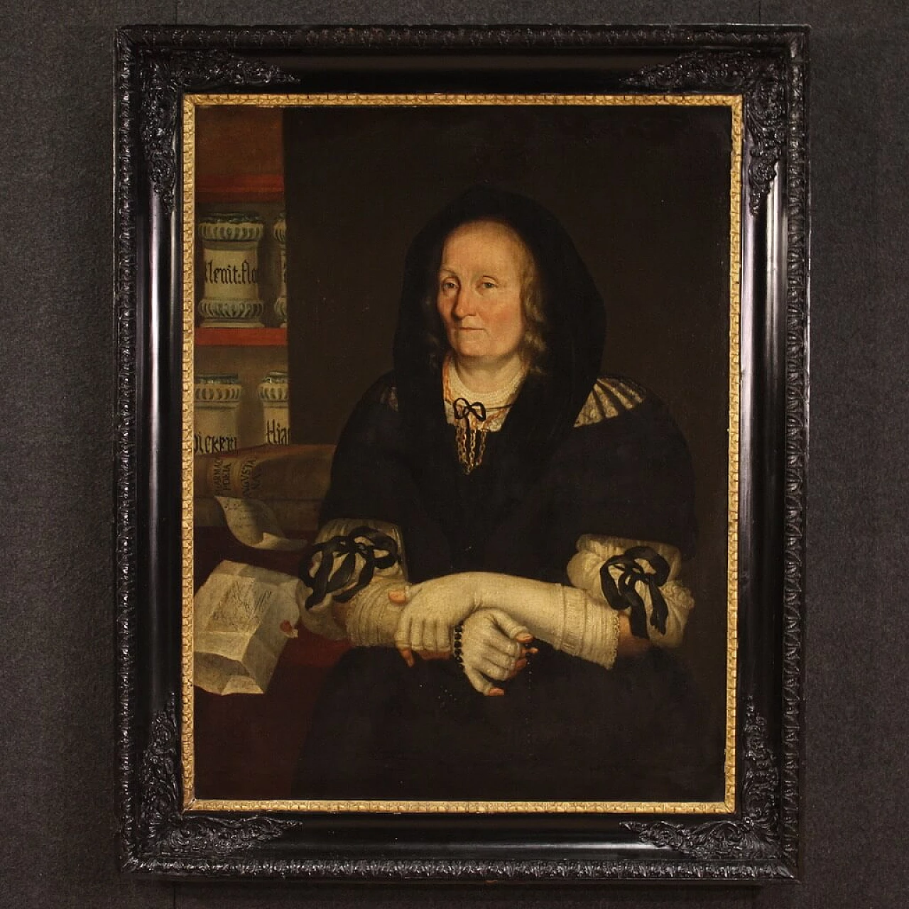The widow of the pharmacist of Trent, oil on canvas, second half of the 17th century 2