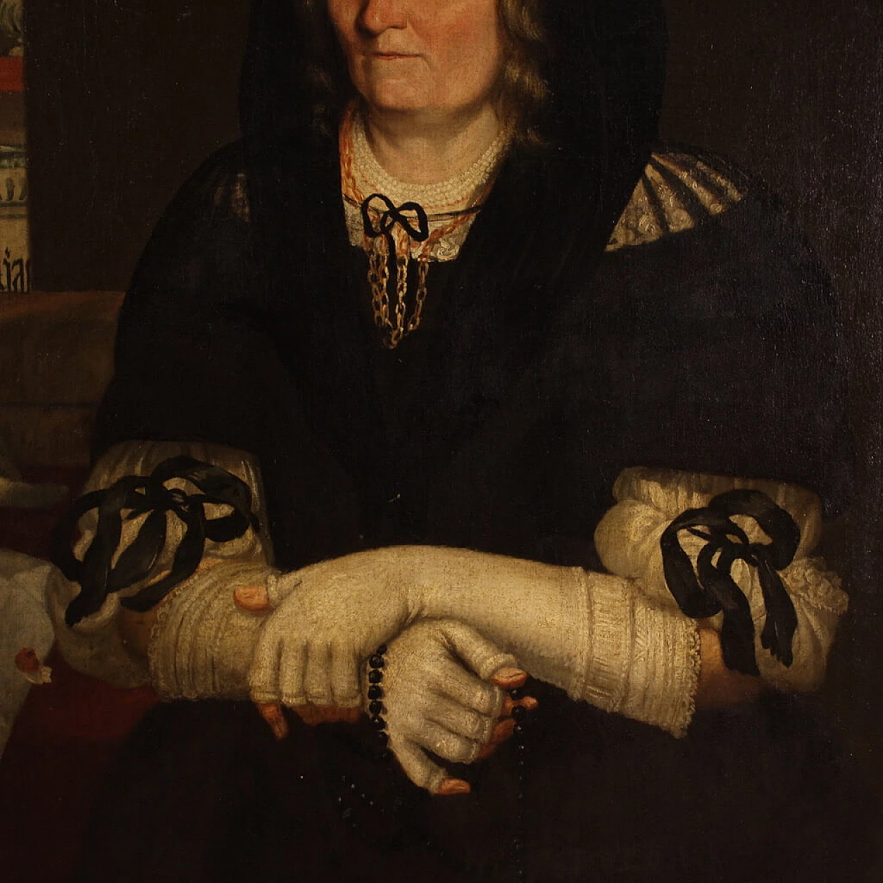 The widow of the pharmacist of Trent, oil on canvas, second half of the 17th century 12