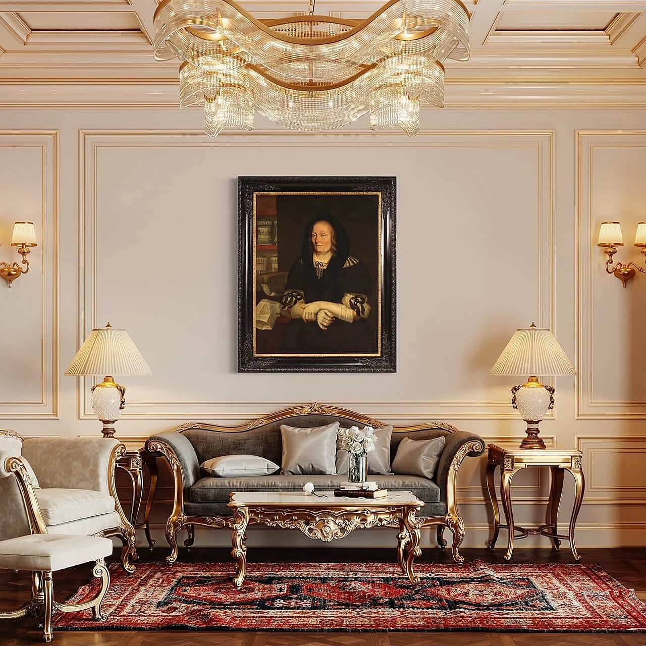 The widow of the pharmacist of Trent, oil on canvas, second half of the 17th century 13