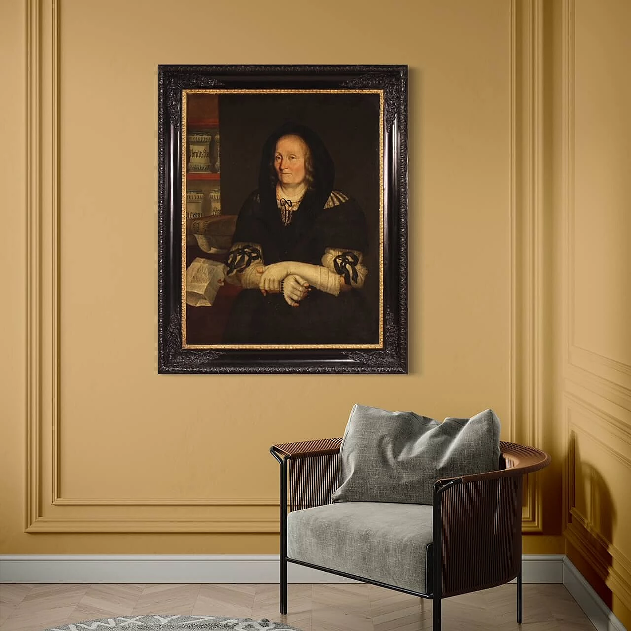 The widow of the pharmacist of Trent, oil on canvas, second half of the 17th century 14