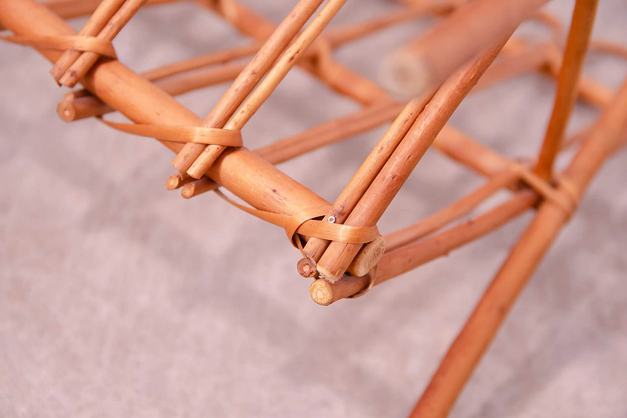 Rattan magazine rack by Jan Kalous for ÚLUV, 1960s 11