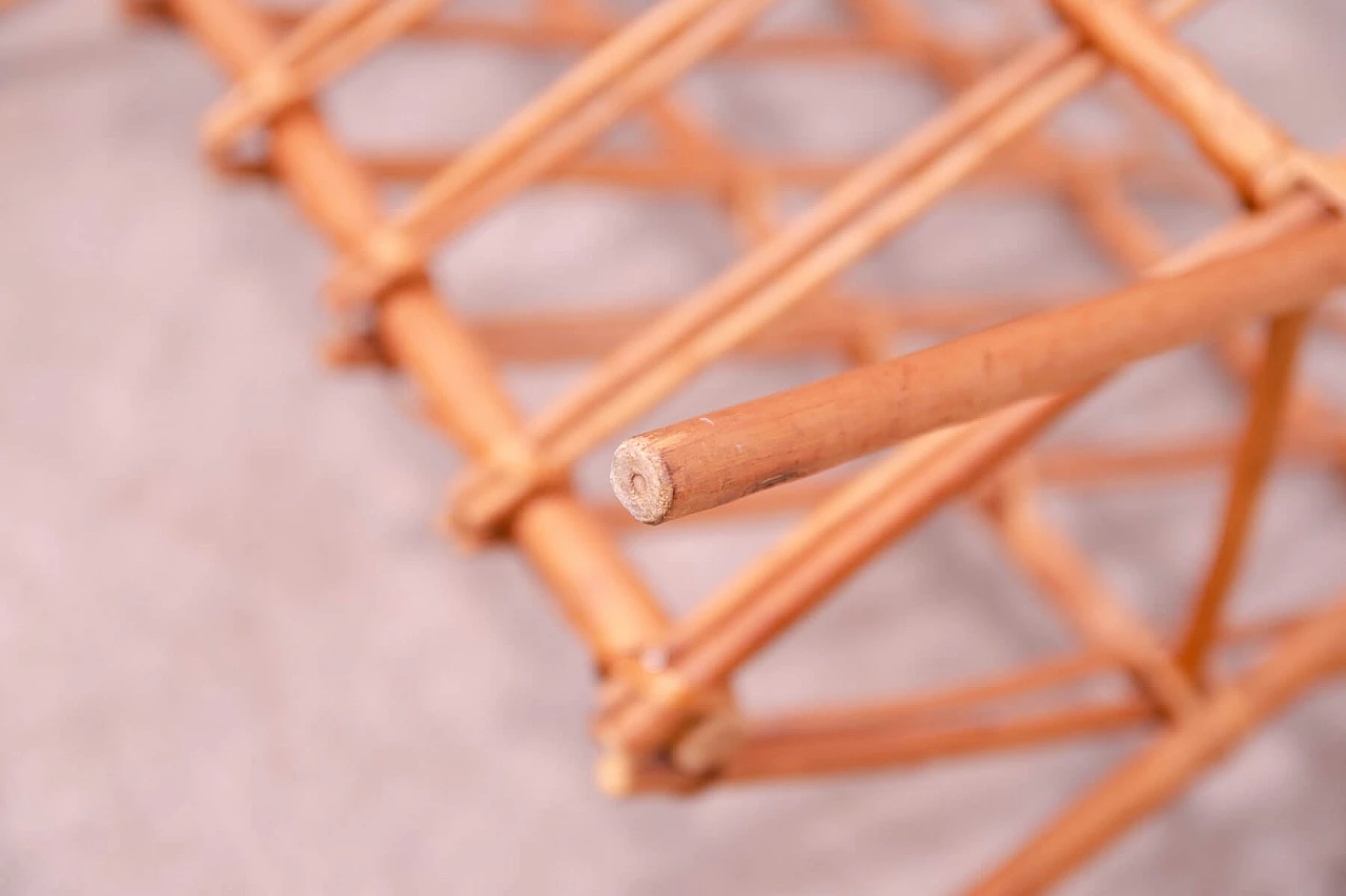 Rattan magazine rack by Jan Kalous for ÚLUV, 1960s 12