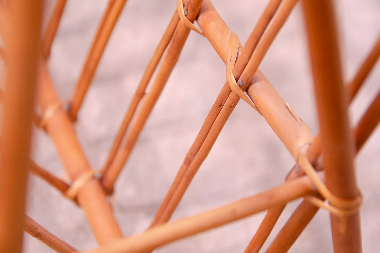 Rattan magazine rack by Jan Kalous for ÚLUV, 1960s 13