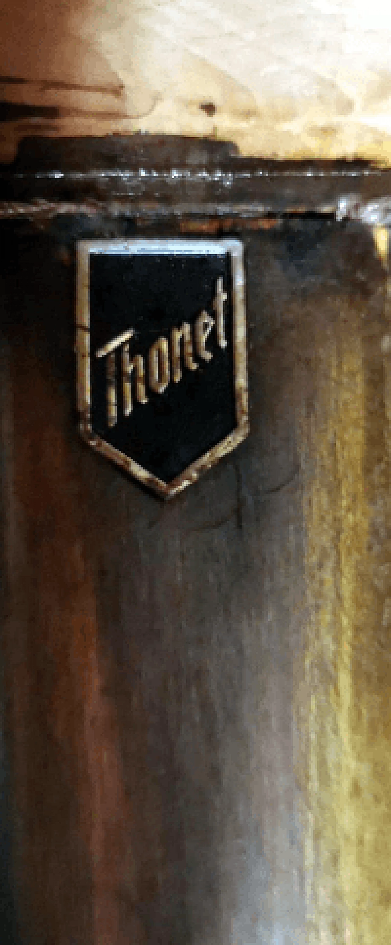 Coppia di panche stile Biedermeier in faggio e velluto di Thonet, anni '50 17