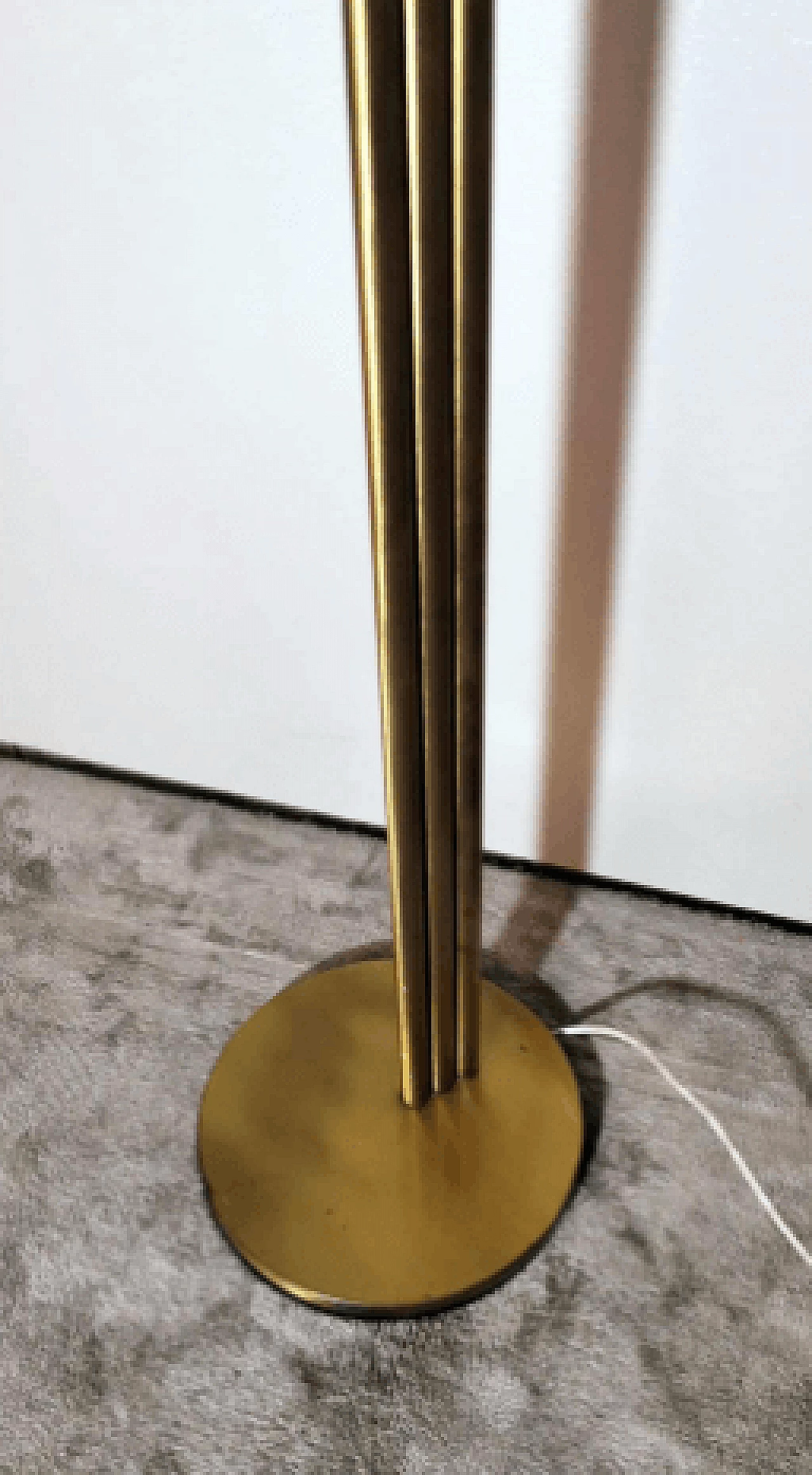 Brass and glass floor lamp in the style of Goffredo Reggiani, 1960s 16