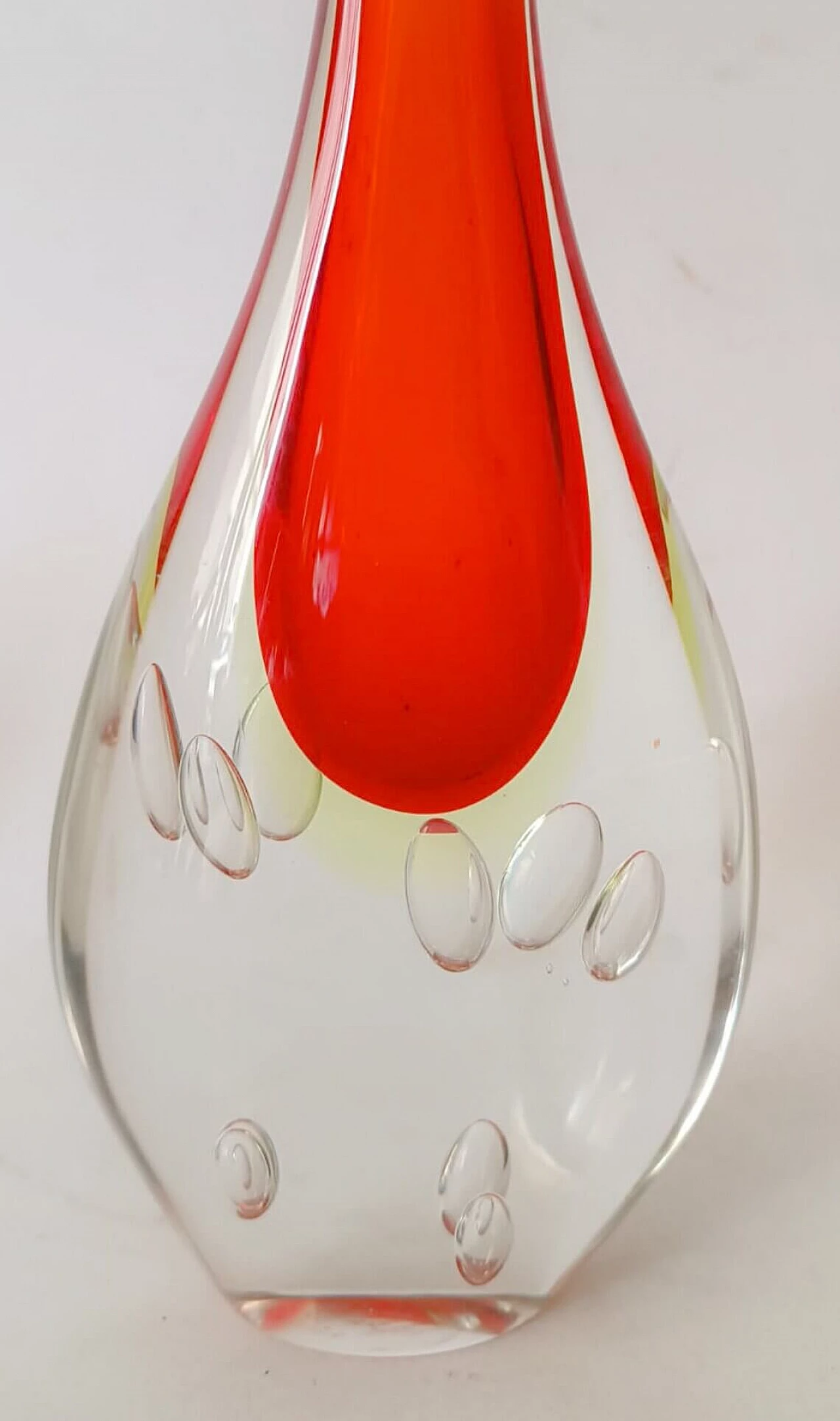 Submerged Murano glass solifleur vase by Flavio Poli, 1970s 5