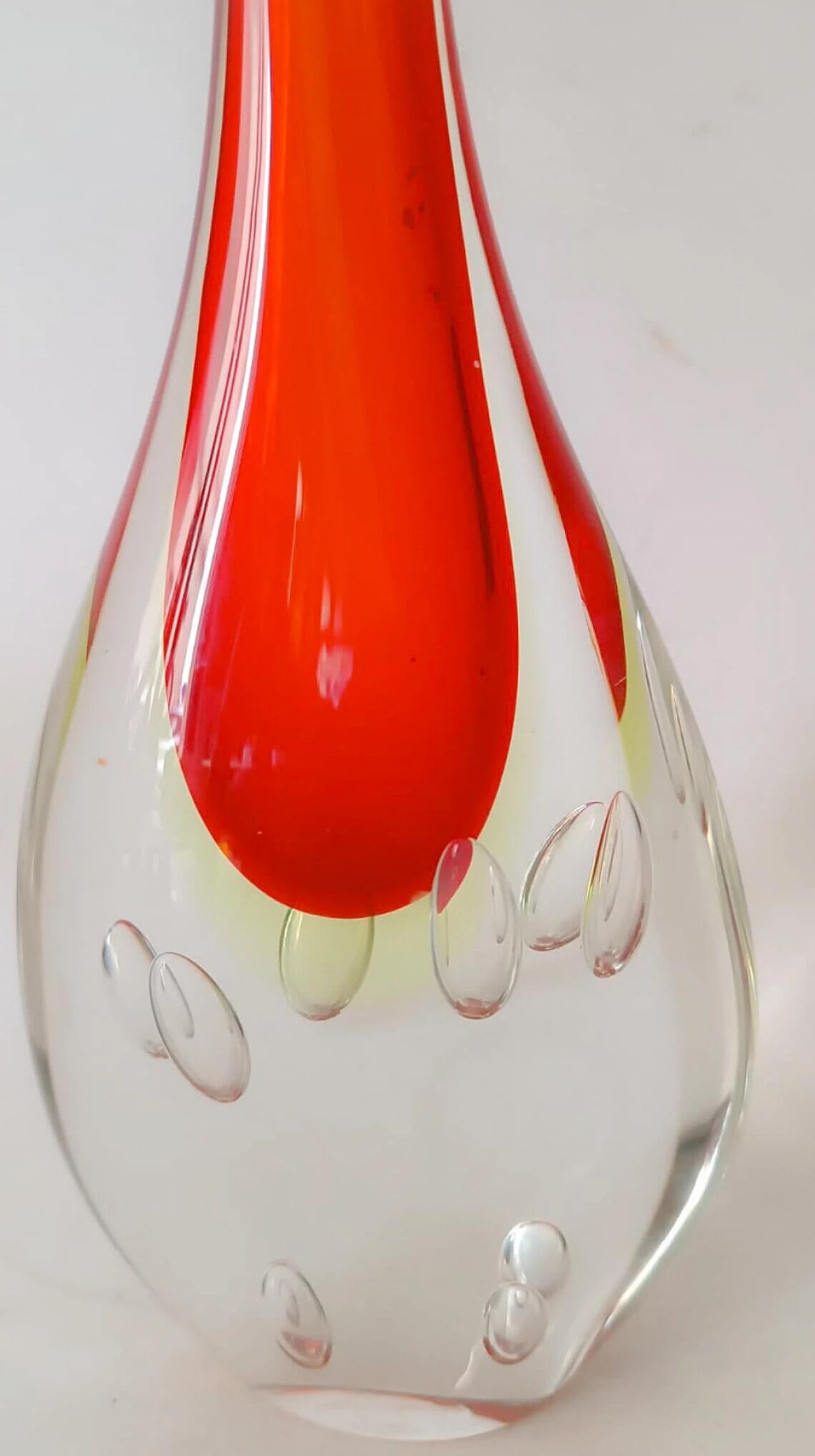 Submerged Murano glass solifleur vase by Flavio Poli, 1970s 6