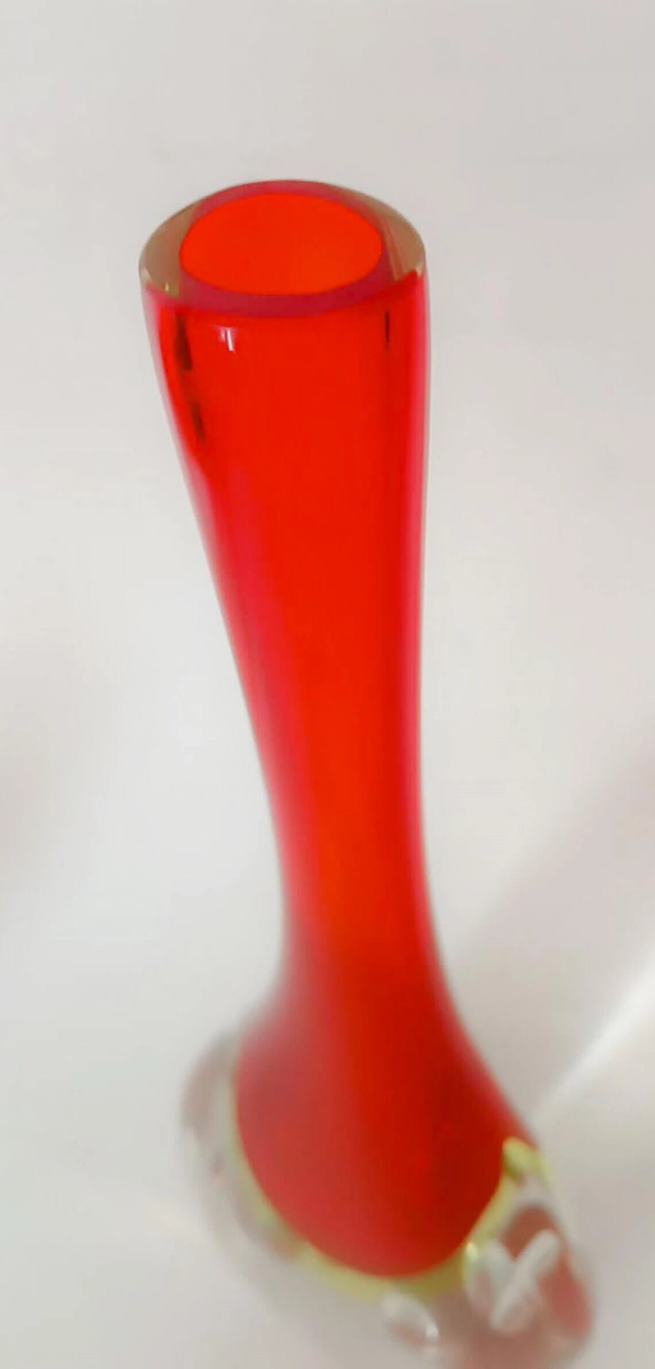 Submerged Murano glass solifleur vase by Flavio Poli, 1970s 8