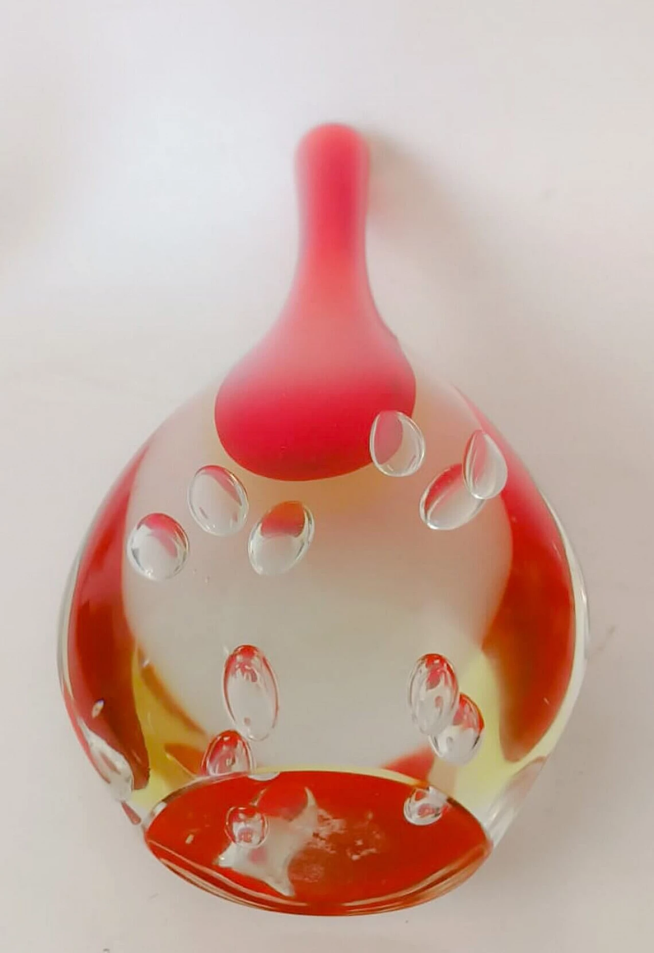 Submerged Murano glass solifleur vase by Flavio Poli, 1970s 9