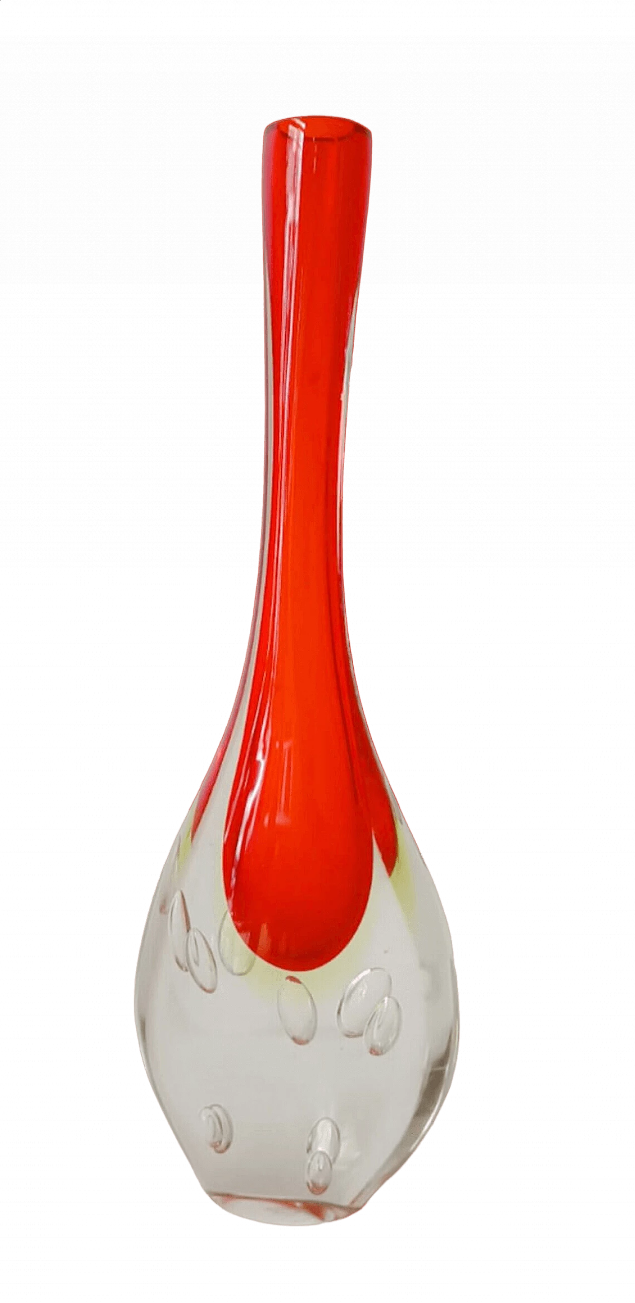 Submerged Murano glass solifleur vase by Flavio Poli, 1970s 10