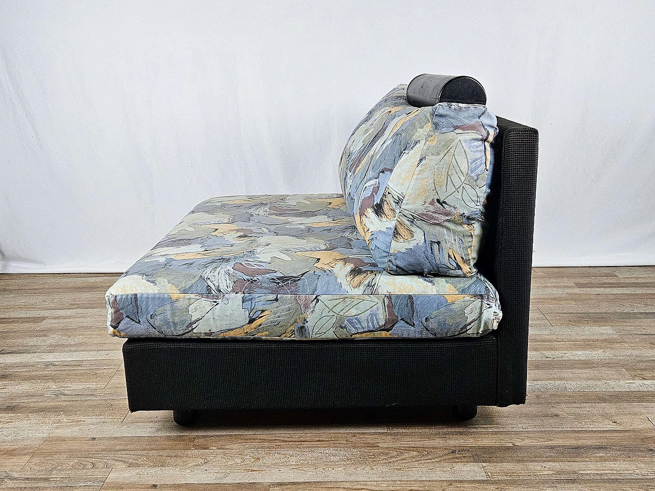 Upholstered armchair with fabric-covered frame, 1970s 3