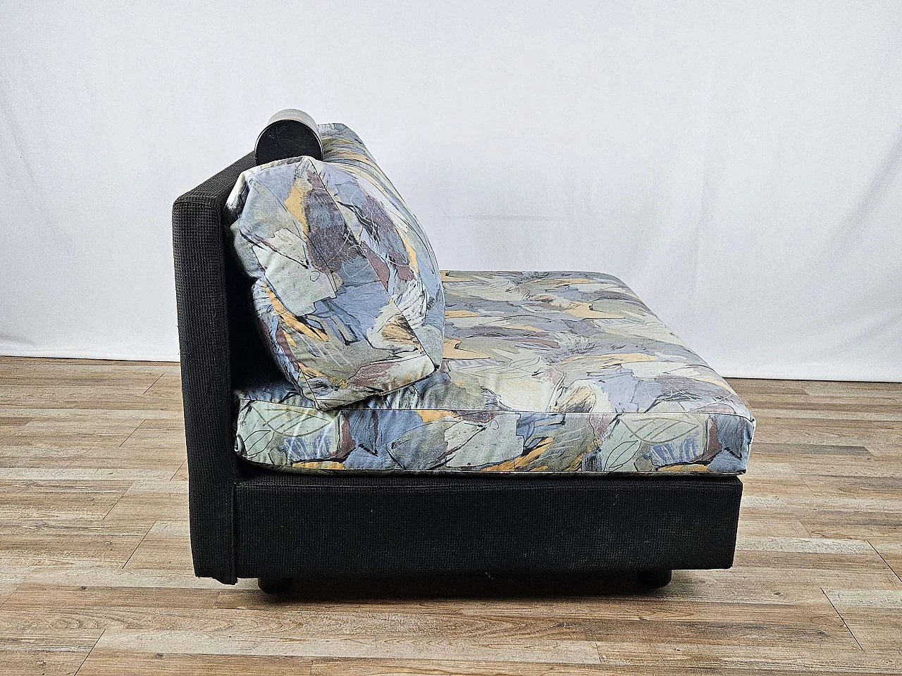 Upholstered armchair with fabric-covered frame, 1970s 5