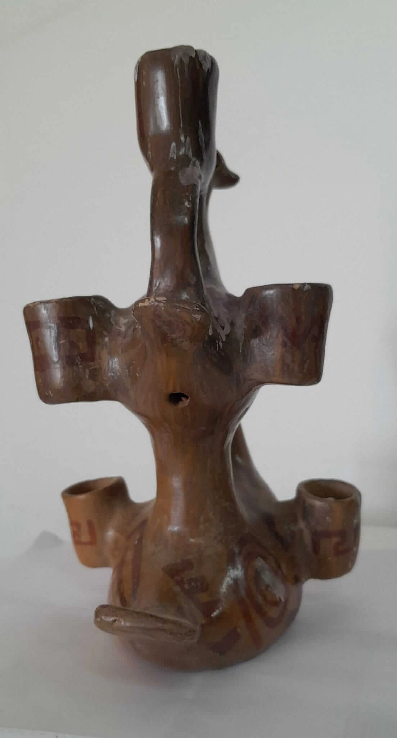 Sculptural ceramic candlestick by Heron Martinez Mendosa, 1920s 4