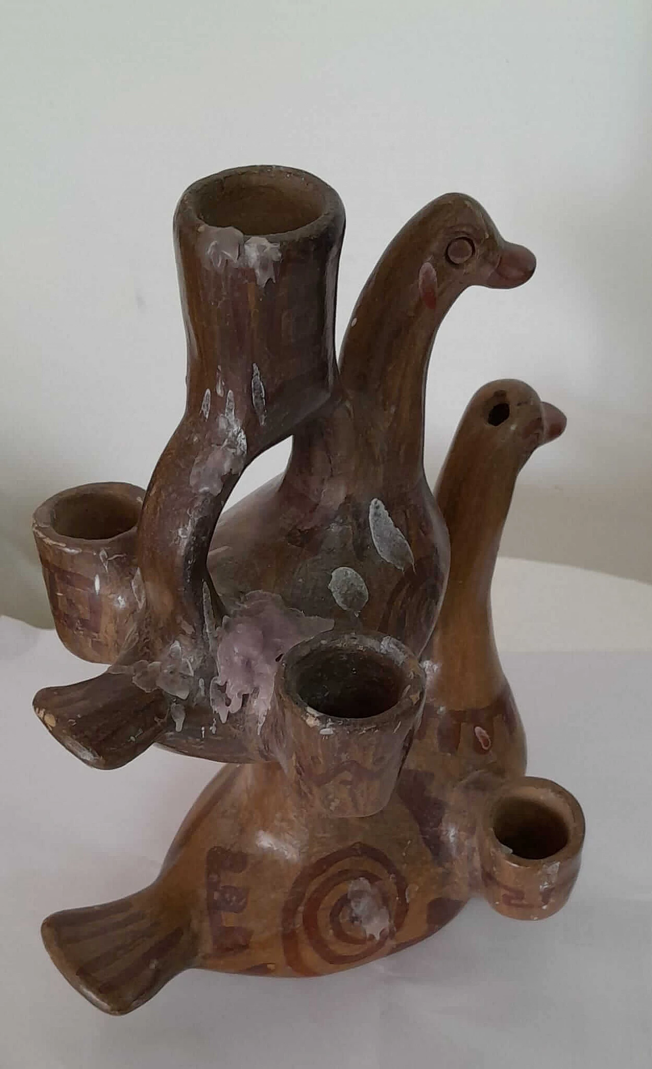 Sculptural ceramic candlestick by Heron Martinez Mendosa, 1920s 8