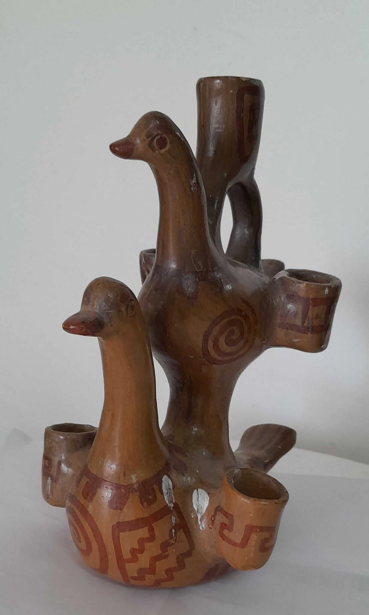 Sculptural ceramic candlestick by Heron Martinez Mendosa, 1920s 9