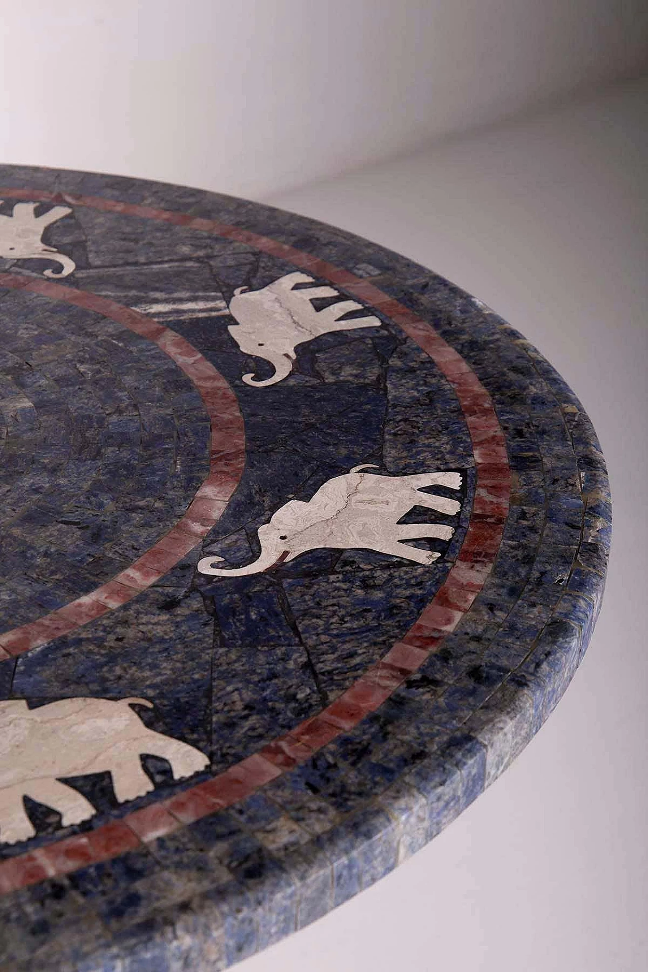 Tavolino in ferro con piano in marmo, inizio '900 5