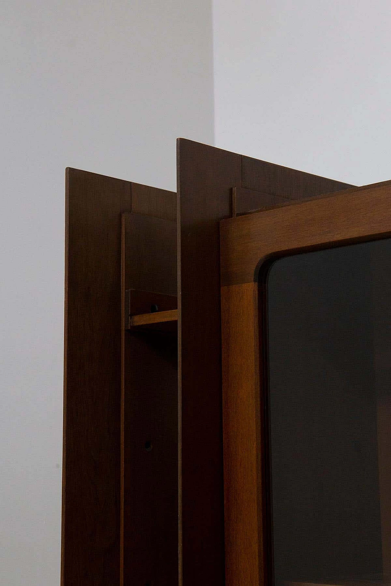 Modular walnut bookcase by Piero Ranzani for Elam, 1960s 9