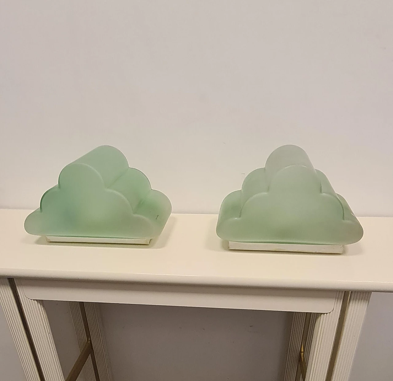Pair of cloud wall lights by Murano Due, 1990s 2