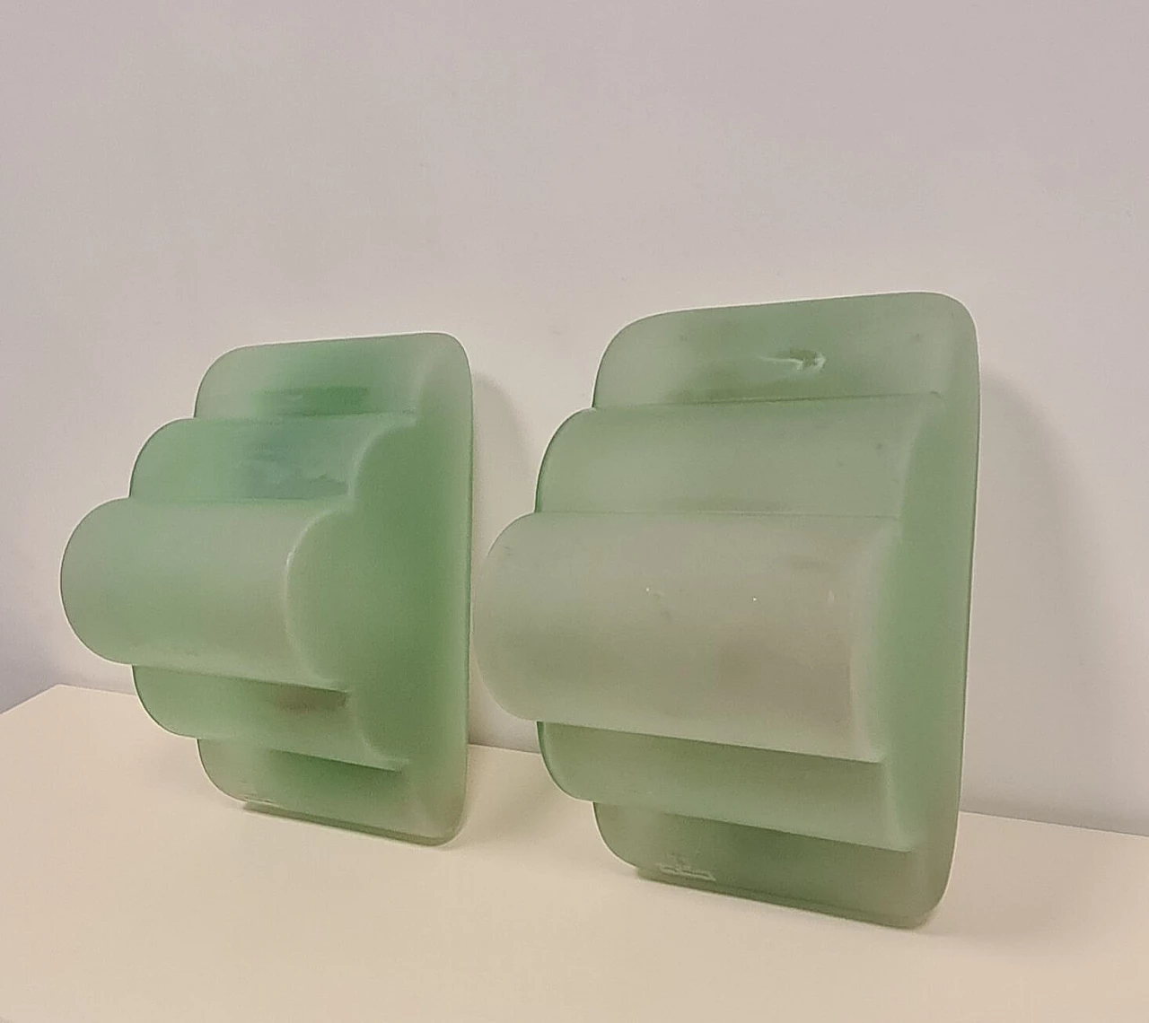 Pair of cloud wall lights by Murano Due, 1990s 7