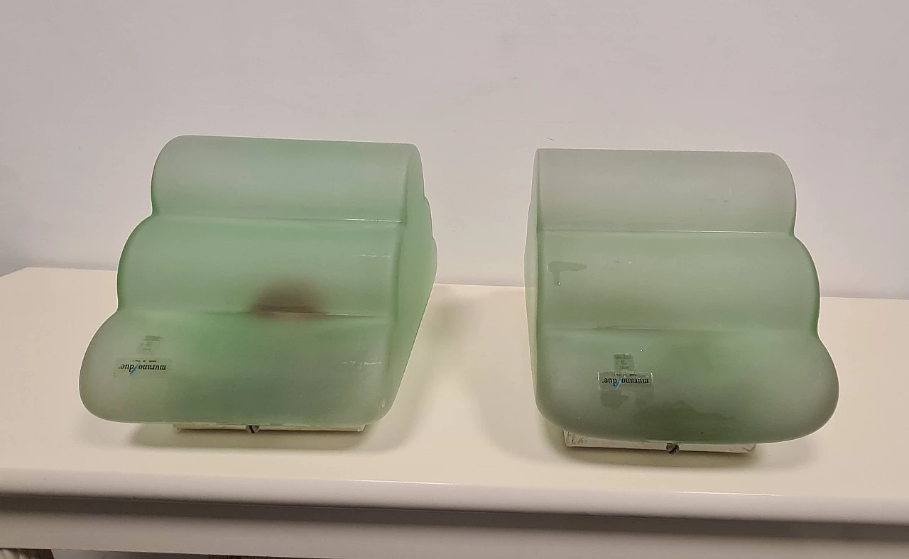 Coppia di applique a nuvola di Murano Due, anni '90 11