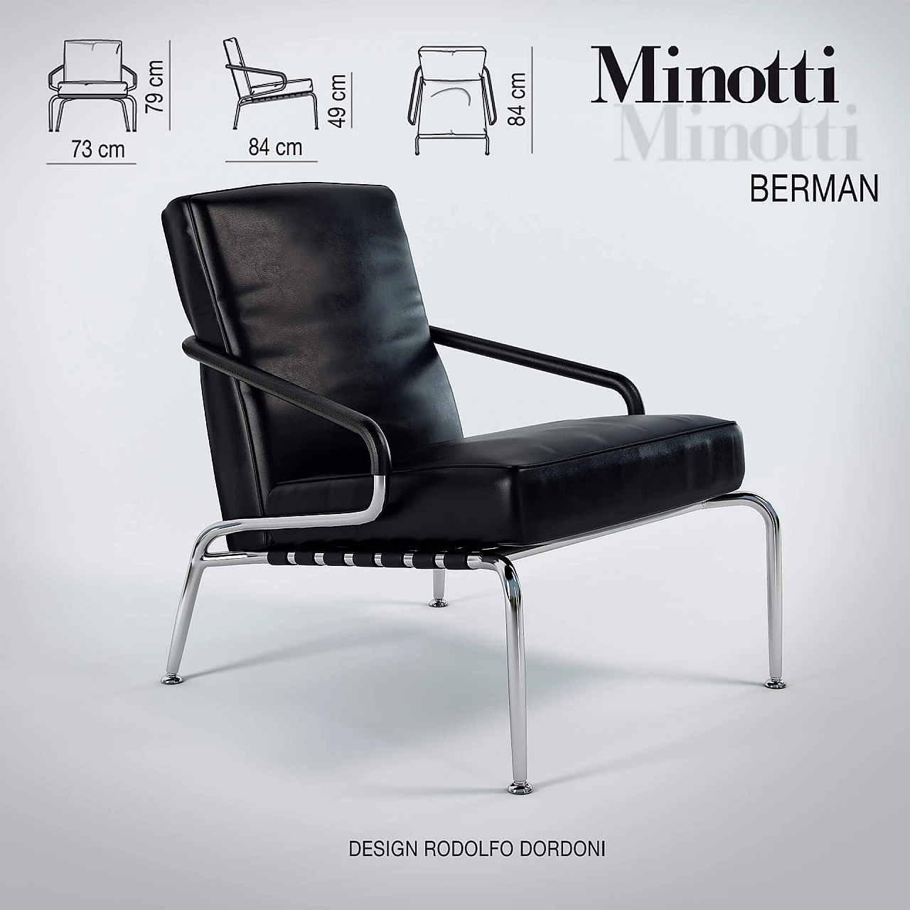 Berman armchairs by Rodolfo Dordoni for Minotti, '2000s 4