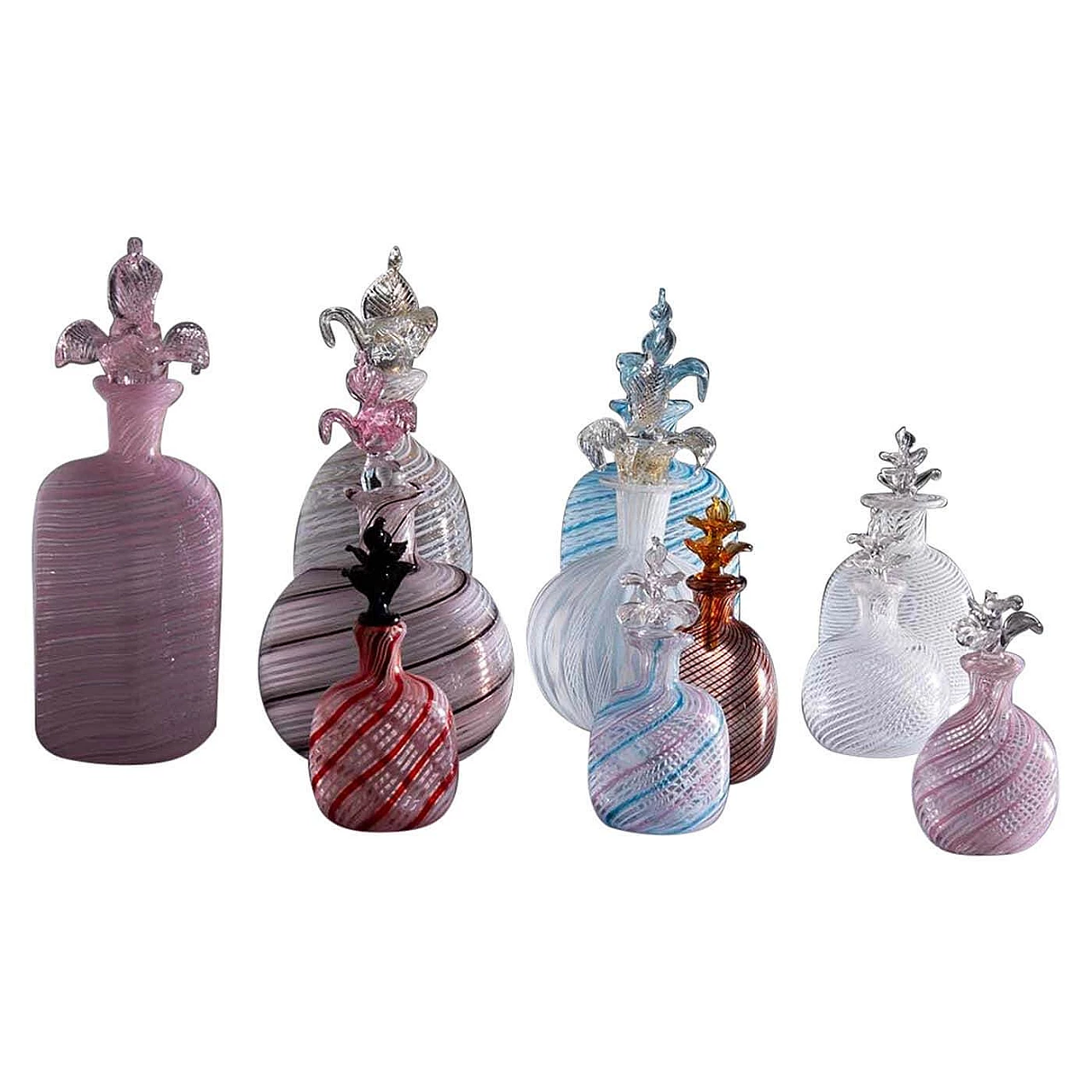 10 Murano glass perfume ampoules, 1960s 1