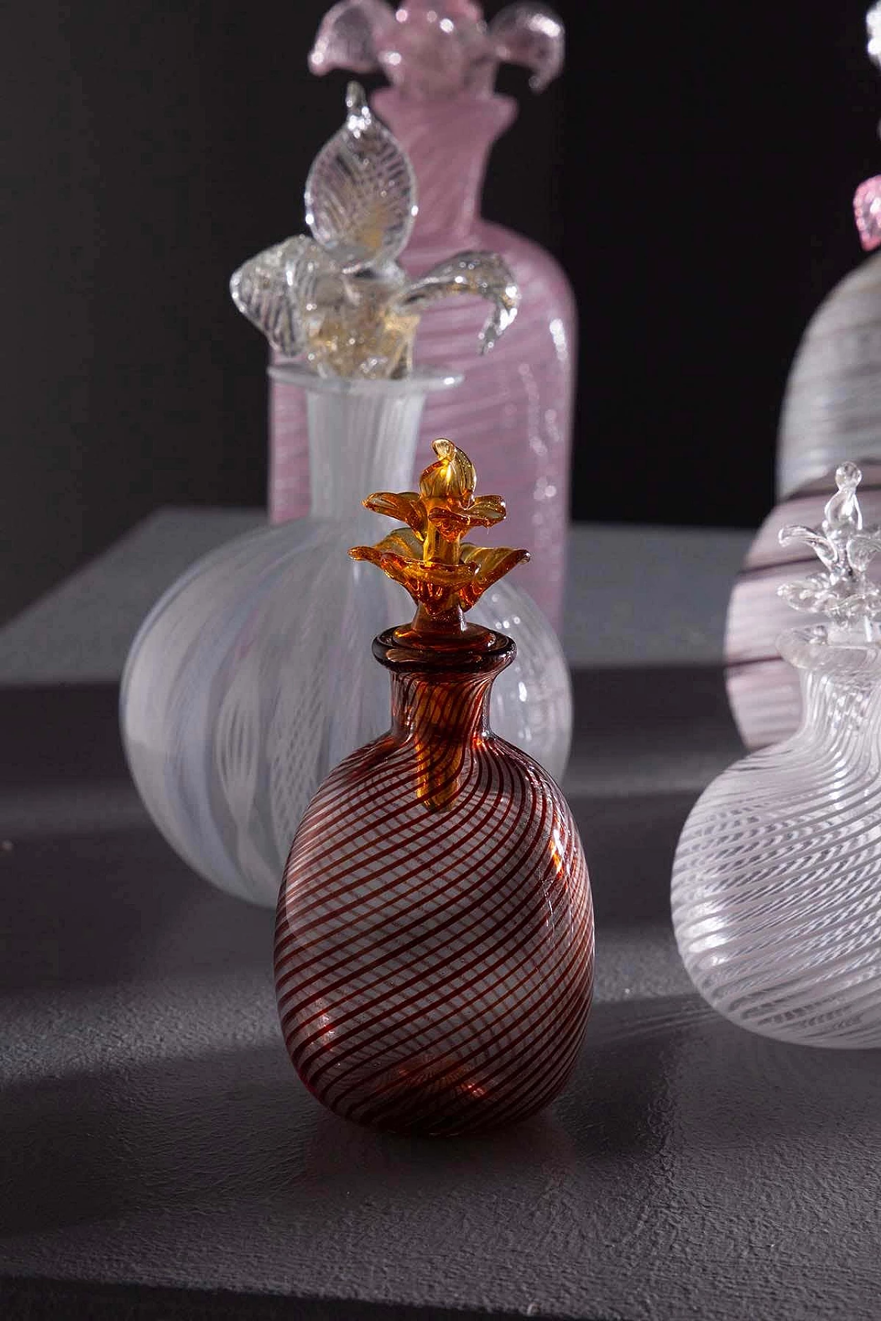 10 Ampolle porta profumo in vetro di Murano, anni '60 8
