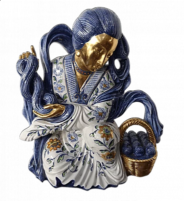 Geisha in porcellana di Manifattura Artistica Le Porcellane Firenze, anni '50