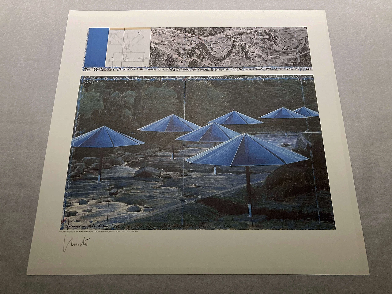 Christo, The Umbrellas - Joint Project for Japan and USA, lithograph, 1991 5