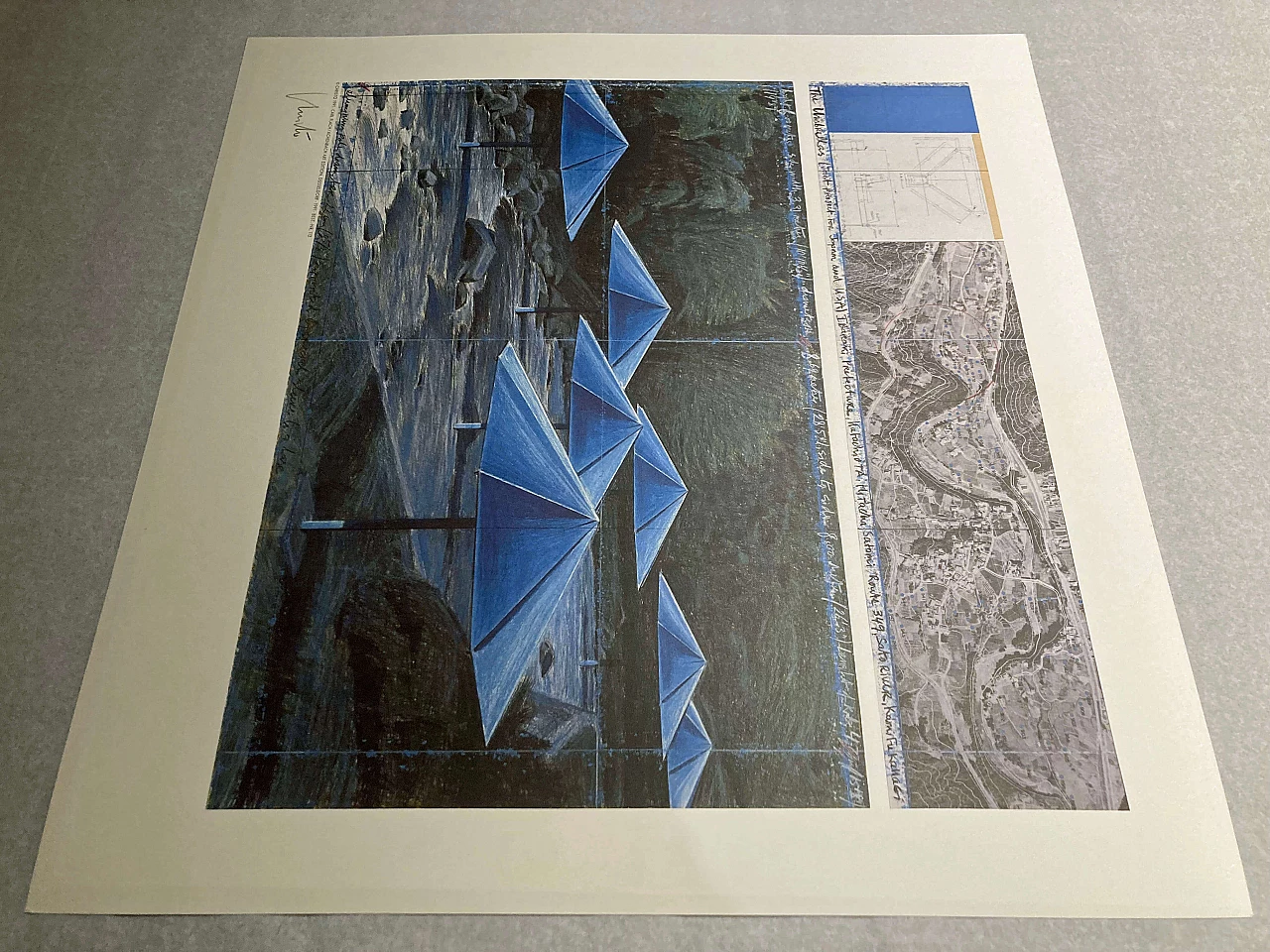 Christo, The Umbrellas - Joint Project for Japan and USA, lithograph, 1991 18