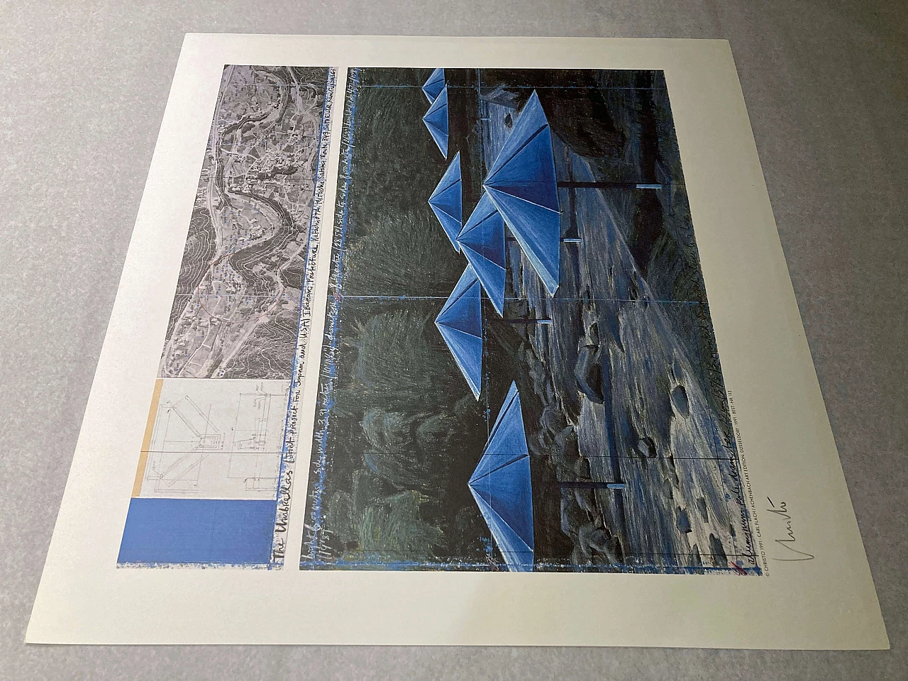 Christo, The Umbrellas - Joint Project for Japan and USA, lithograph, 1991 19