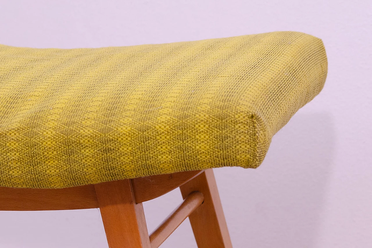 Sgabello in faggio di Západoslovenské Nábytkárské Závody, anni '70 4