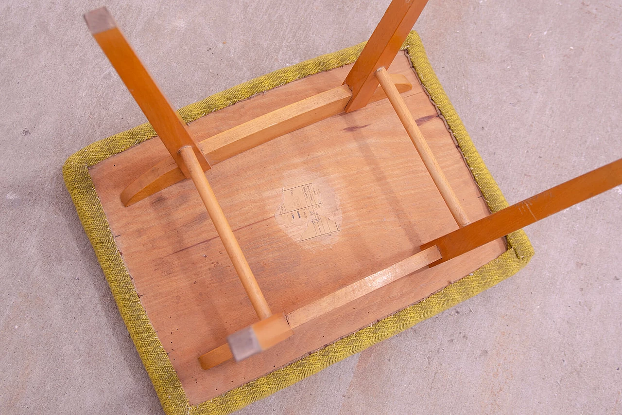 Sgabello in faggio di Západoslovenské Nábytkárské Závody, anni '70 9