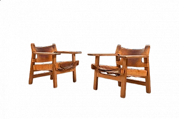 Pair of BM2226 armchairs by Børge Mogensen for Fredericia, 1960s