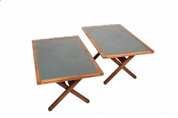 Pair of BM80 desks by Børge Mogensen for P. Lauritsen & Søn, 1970s