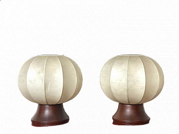 Pair of Cocoon table lamps by Achille and Piergiacomo Castiglioni, 1960s