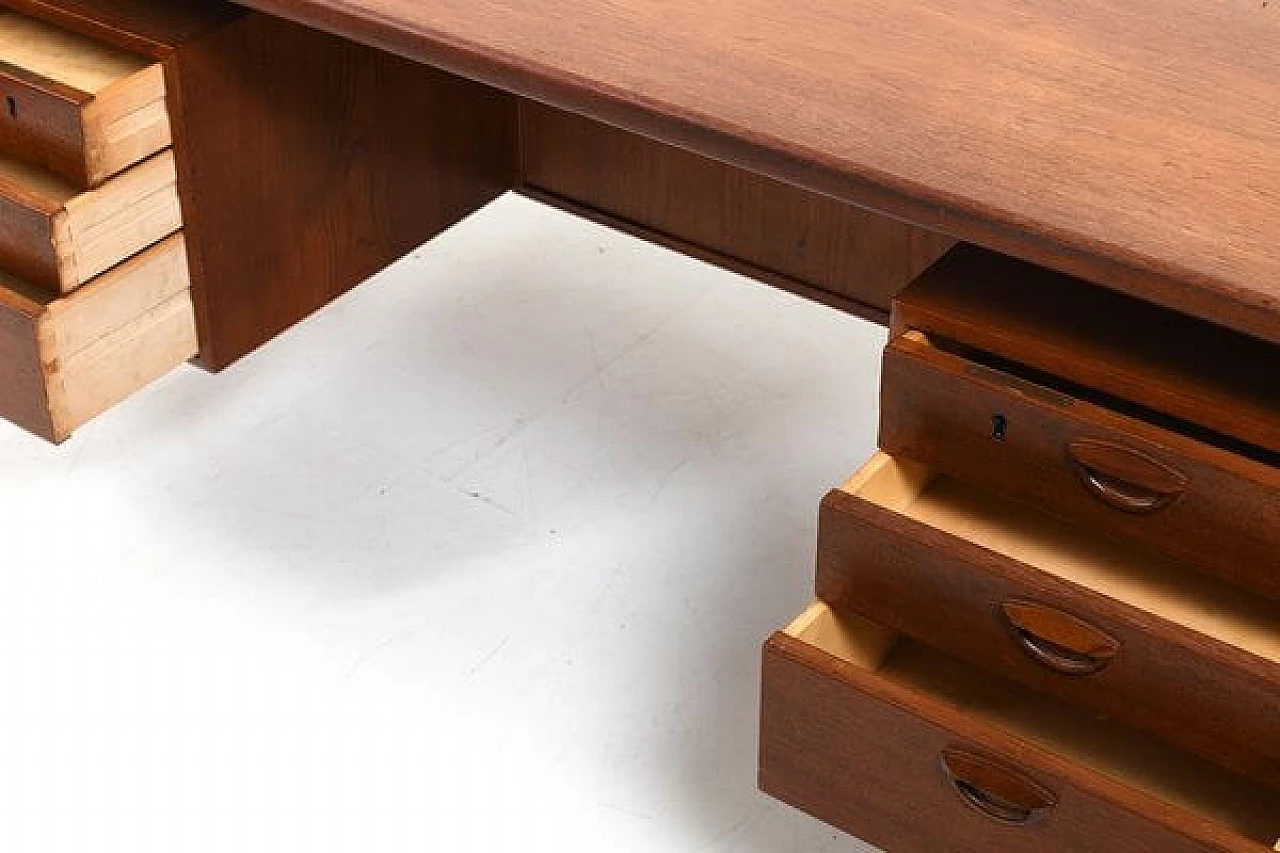 FM60 teak desk by Kai Kristiansen for Feldballes Møbelfabrik, 1960s 8