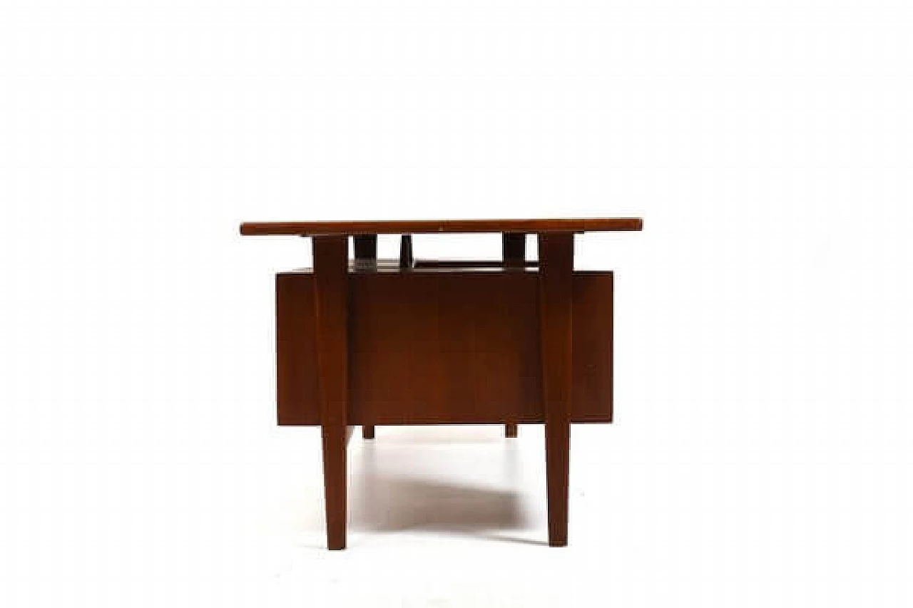 FM60 teak desk by Kai Kristiansen for Feldballes Møbelfabrik, 1960s 9