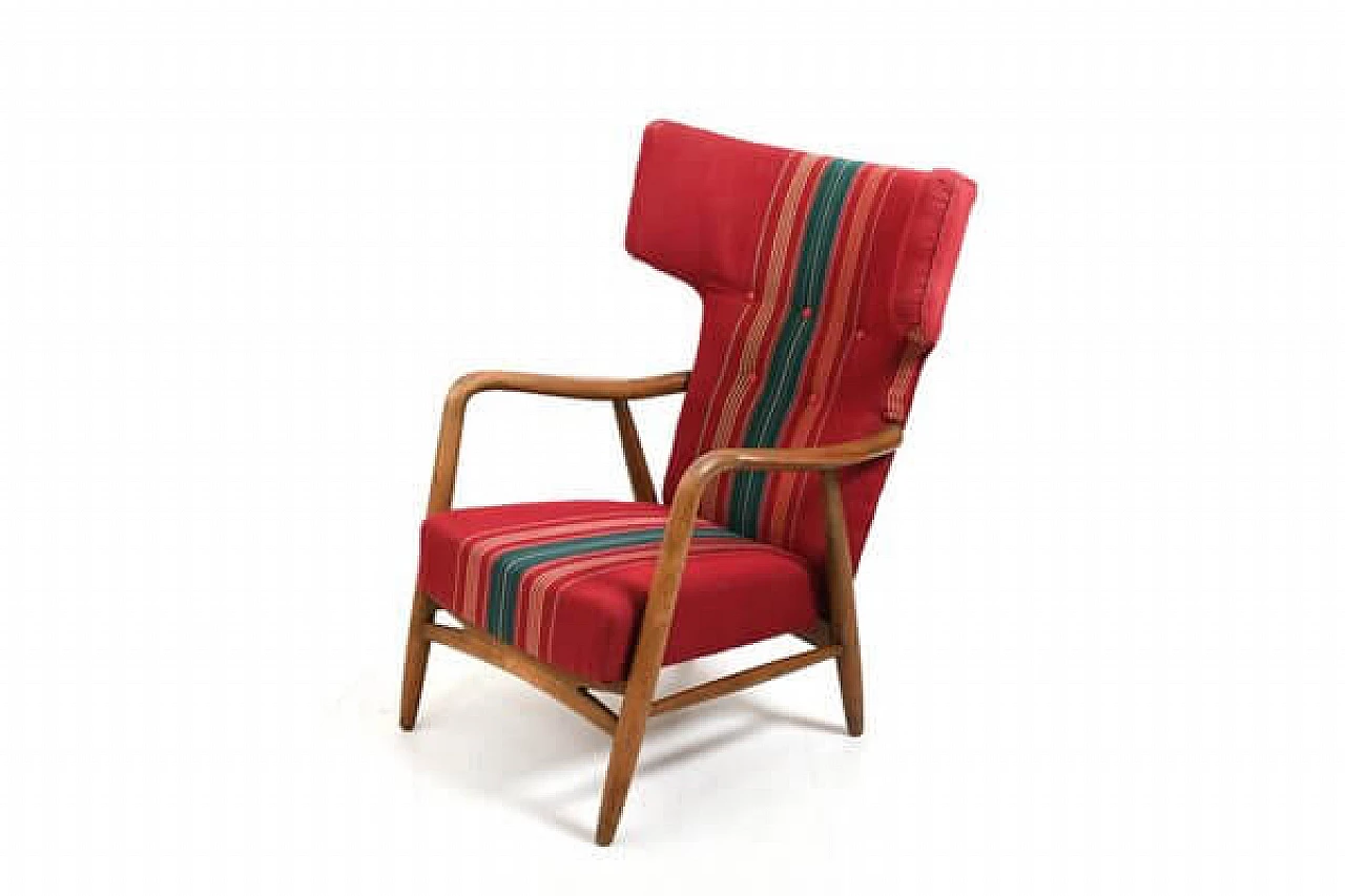 Poltrona Wingback di Eva & Nils Koppel per Slagelse Møbelværk, 1947 1