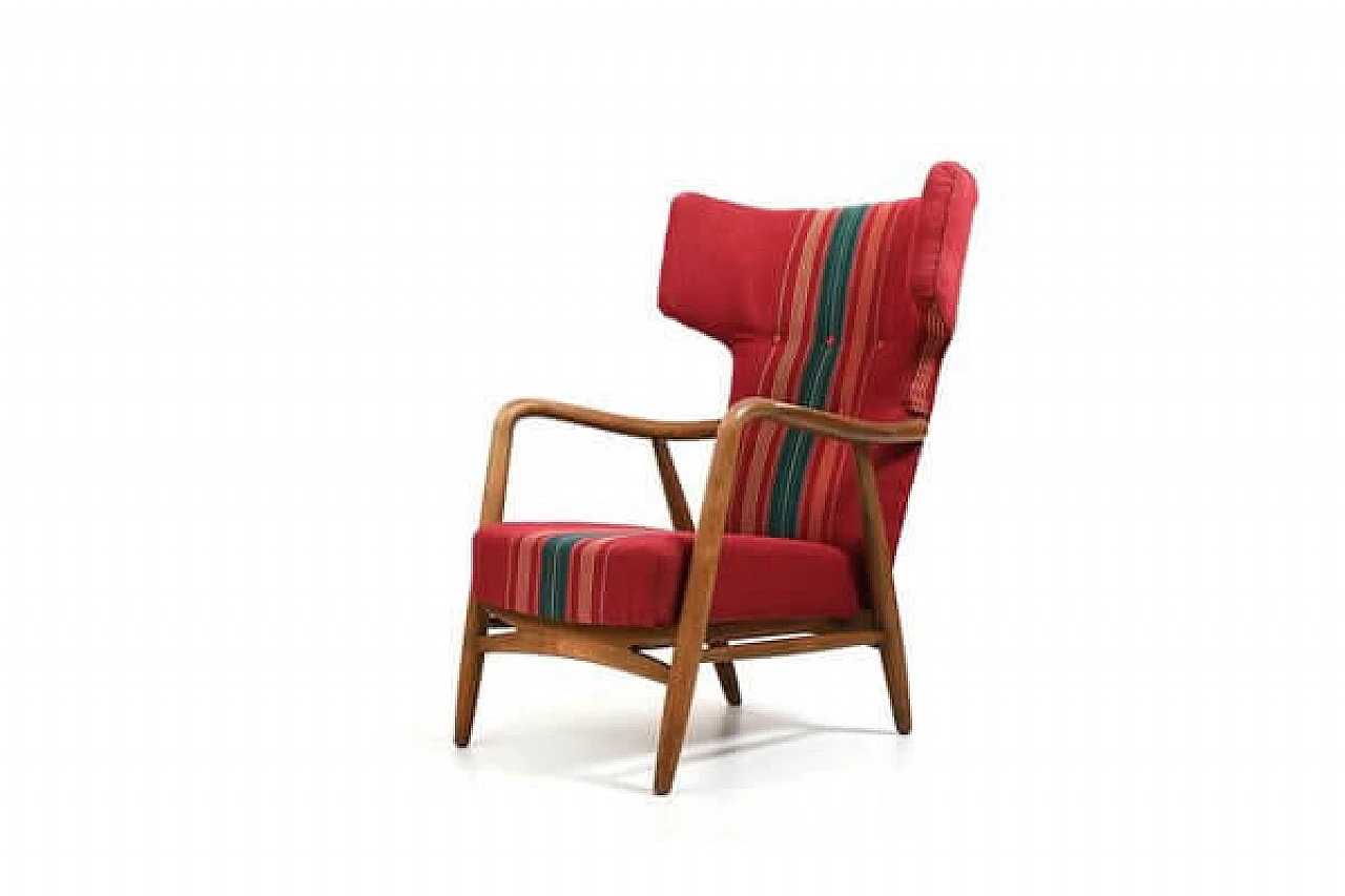 Poltrona Wingback di Eva & Nils Koppel per Slagelse Møbelværk, 1947 2