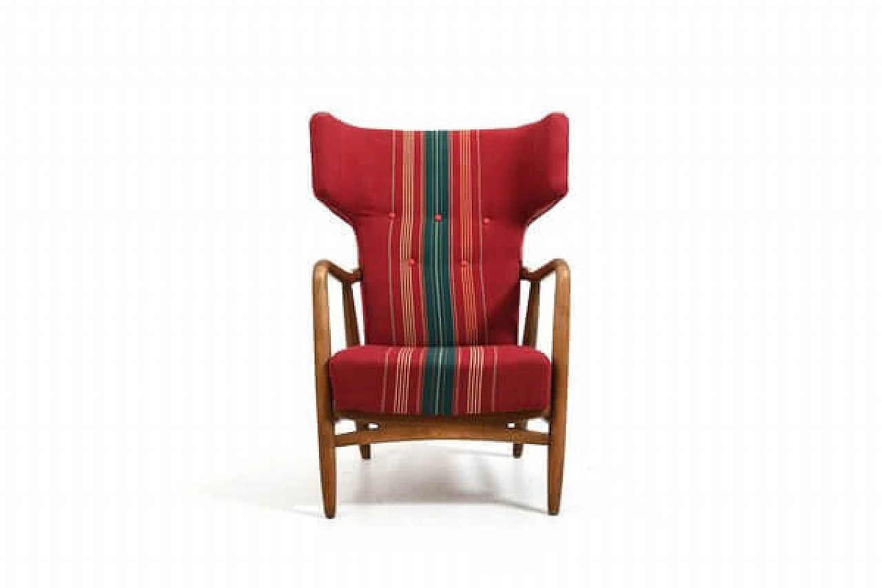 Poltrona Wingback di Eva & Nils Koppel per Slagelse Møbelværk, 1947 10