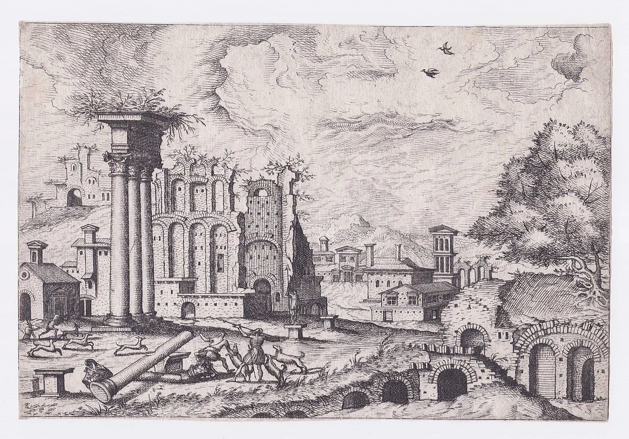 Joannes van Doetecum, Foro romano, acquaforte, '500 1