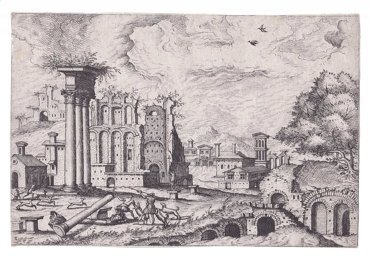 Joannes van Doetecum, Foro romano, acquaforte, '500 4