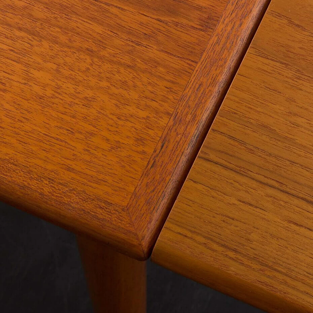 Danish square extending teak table by AR, 1960s 9