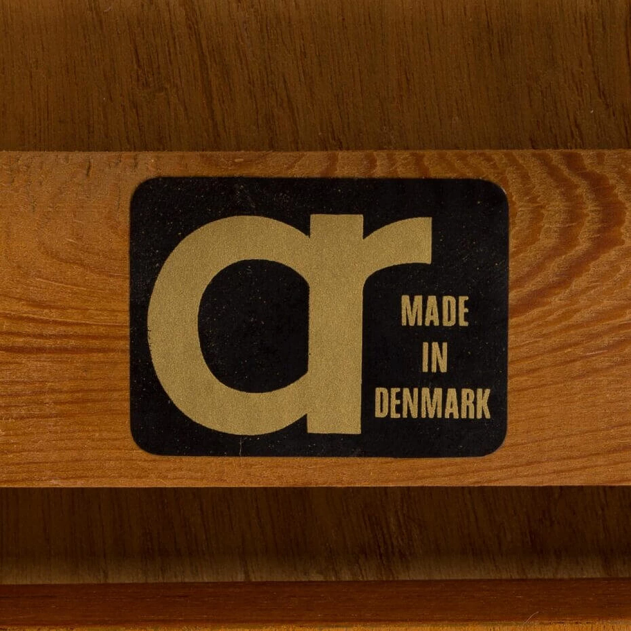 Tavolo quadrato allungabile danese in teak di AR, anni '60 12