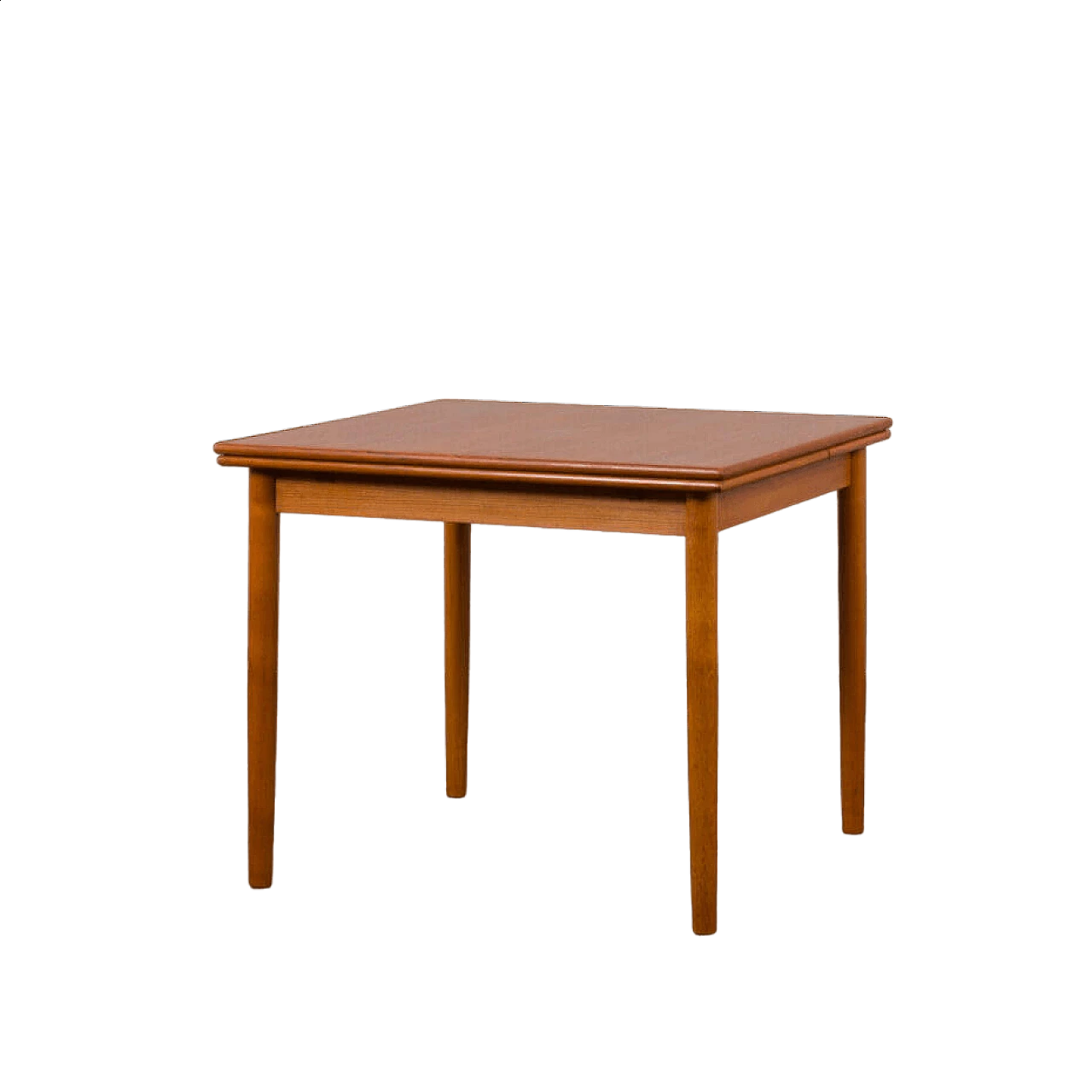 Tavolo quadrato allungabile danese in teak di AR, anni '60 13